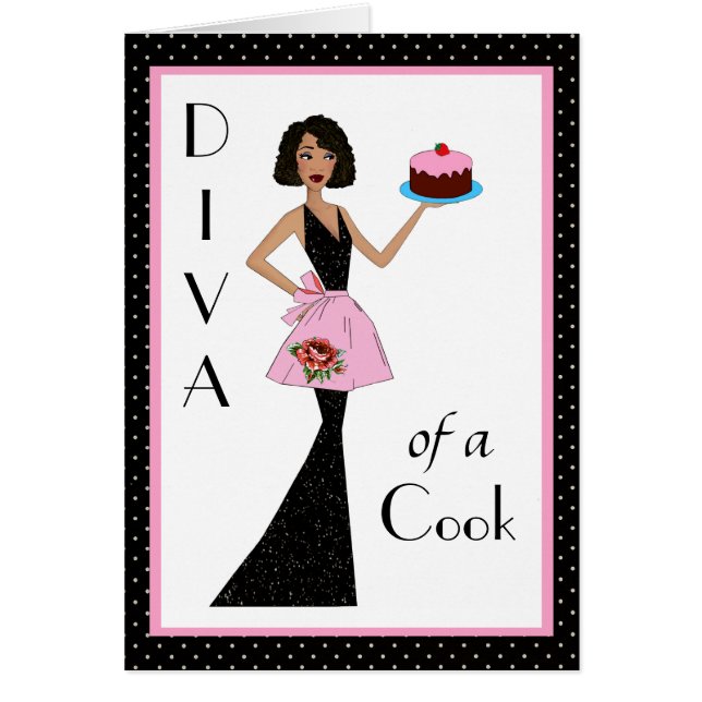Diva of a Cook! - "You had me at the first bite!" Cards (Front)