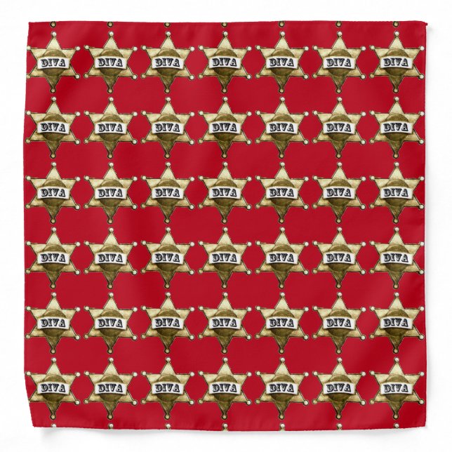 "Diva of a Cowgirl" Bandana (Front)