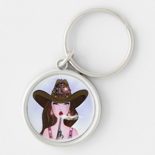 Diva of a Cowgirl Keychain