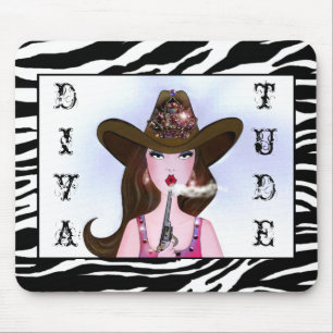 "Diva of a Cowgirl" Mousepad