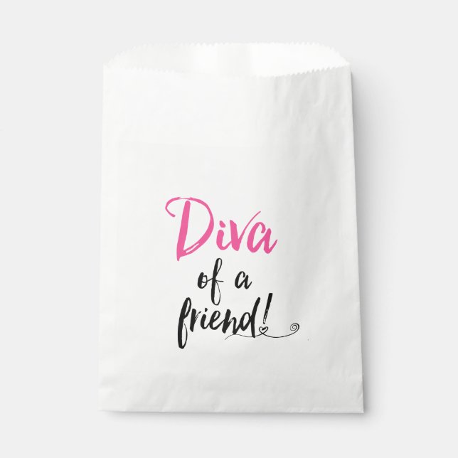 DIVA of a Friend Favor Bag (Front)