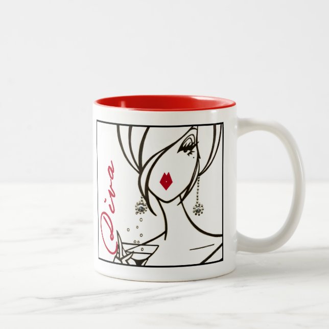 "DIVA" of a Mug! Two-Tone Coffee Mug (Right)