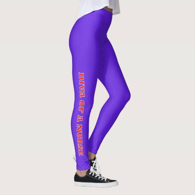 "DIVA of a Nurse" Leggings (Right)