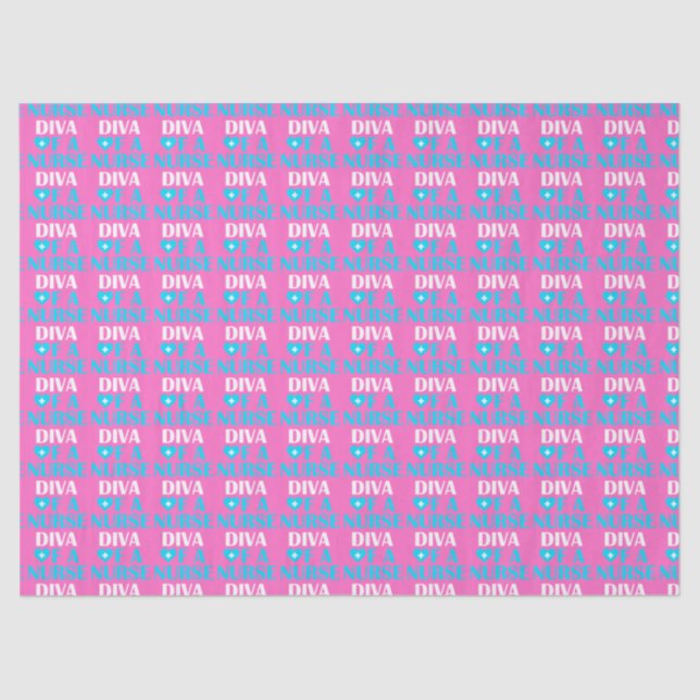 "DIVA OF A NURSE" TISSUE PAPER (Front)