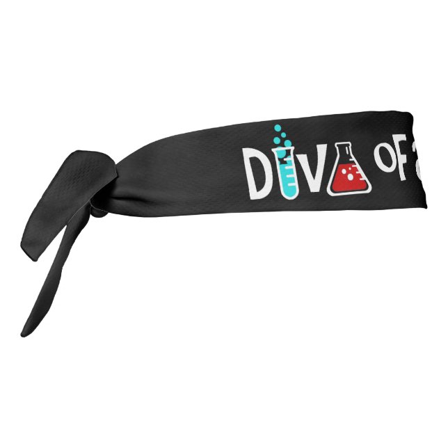 "DIVA of a Scientist" Tie Headband (Rotate 270)