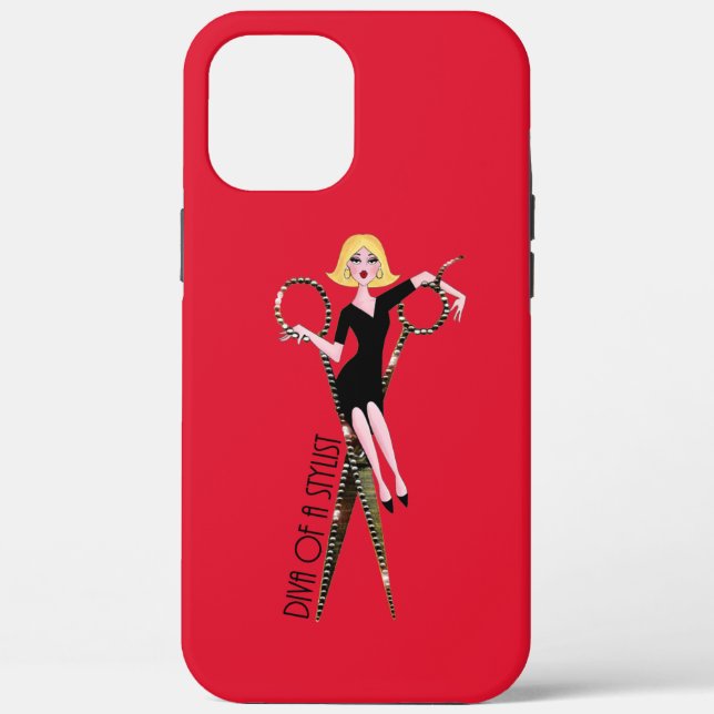 Diva Of A Stylist (Blonde) Diva  Case-Mate iPhone Case (Back)