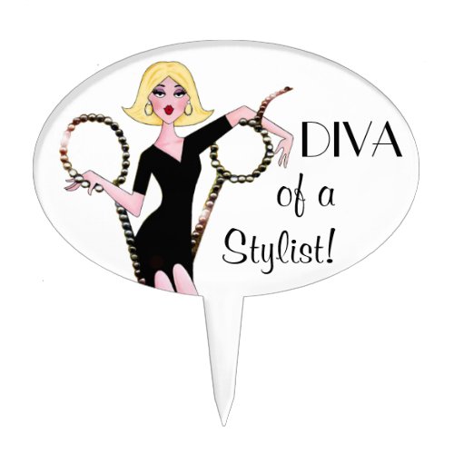 DIVA of a Stylist Cake Topper