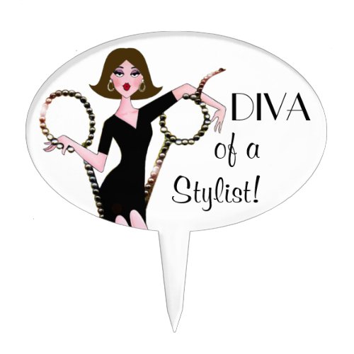 DIVA of a Stylist Cake Topper