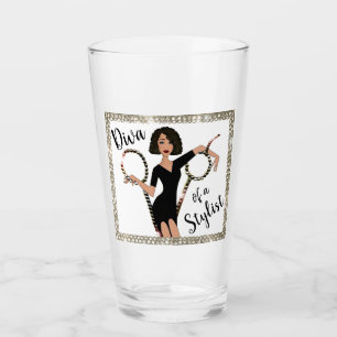 “Diva of a Stylist” Glass