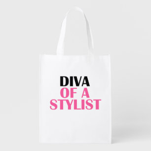 "DIVA of a Stylist” Grocery Bag