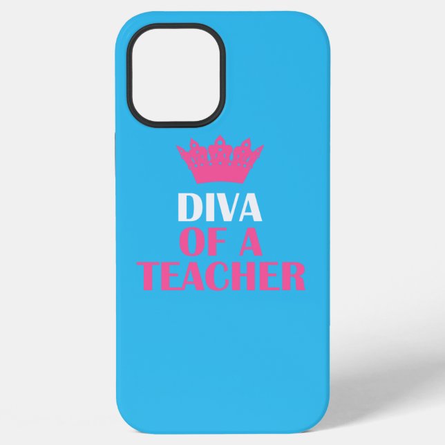"Diva of a Teacher" Iphone Case (Back)