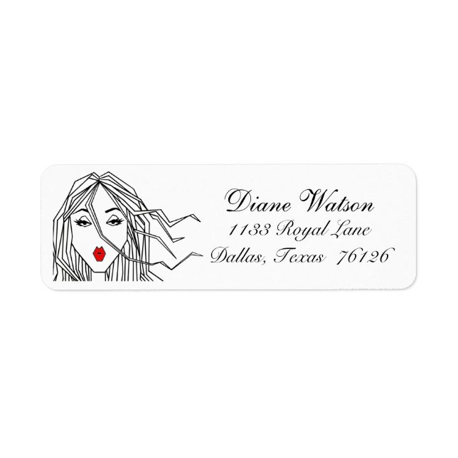 Diva of an Address Label (Front)