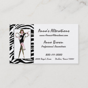 "Diva of Seamstress" Business Cards