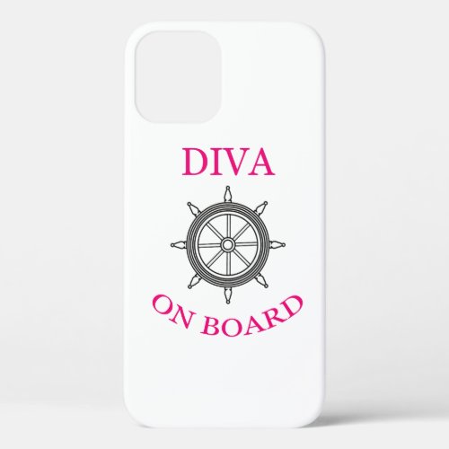 Diva on Board  iPhone 12 Case