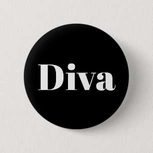 Diva Opera Singer Musician Performer Music Themed Button
