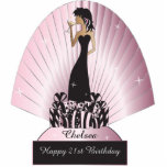Diva Party Girl Cutout<br><div class="desc">Free-standing Party Girl Cutouts. Makes a great conversation starter! This adorable DIY party table/cake topper will be a giant hit at her party. ✔NOTE: ONLY CHANGE THE TEMPLATE AREAS NEEDED! 😀 If needed, you can remove the text and start fresh adding whatever text and font you like. 📌If you need...</div>