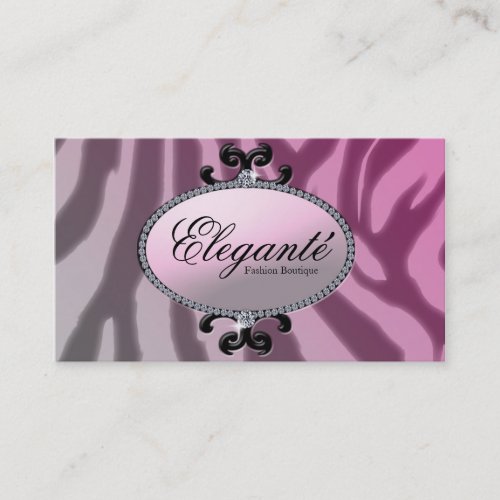 Diva pink business card