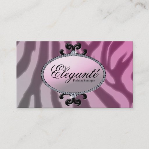 Customizable Diva pink business cards