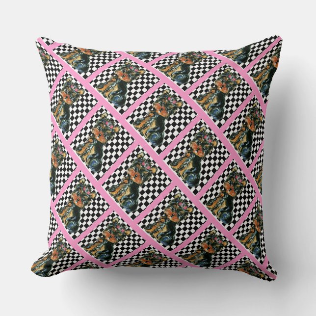 Diva POO Throw Pillow (Front)