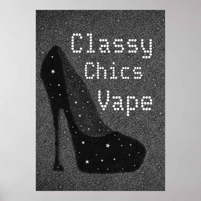 Diva Pumps Classy Chics Vape Premium Poster (Front)