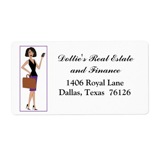 Diva Real Estate Address Labels (Front)