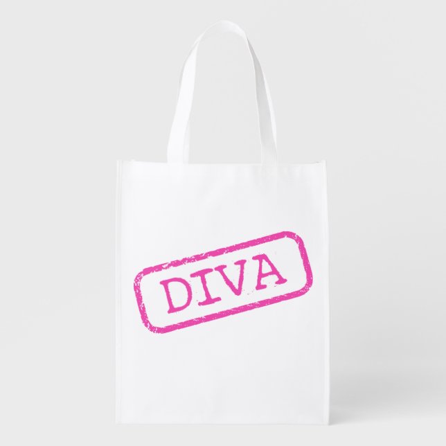 "DIVA”/“SASSY” GROCERY BAG (Front)