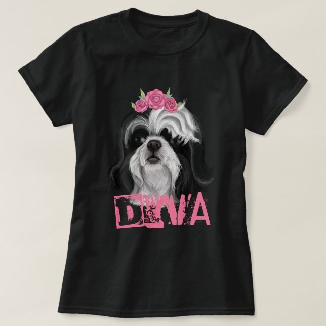 DIVA Shih Tzu T-Shirt (Design Front)