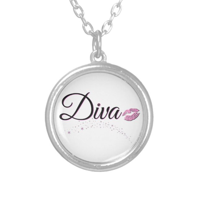 Diva Silver Plated Necklace (Front)