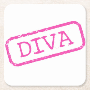 “DIVA” SQUARE PAPER COASTER