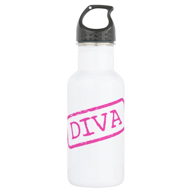 “Diva Stamped and Approved” Water Bottle (Front)