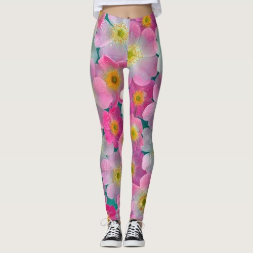 Diva Style All_Over_Print Leggings flower design