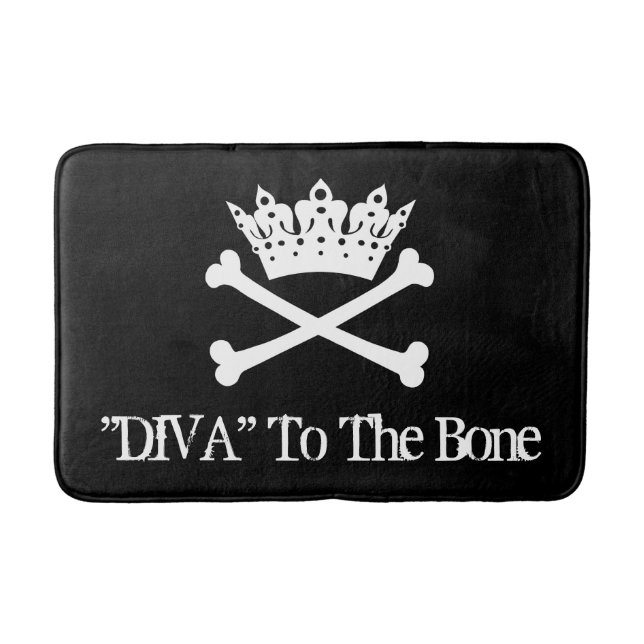 "DIVA" To The Bone Bathroom Mat (Front)