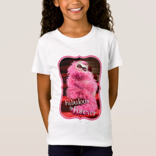 Diva White Cat Wrapped in Pink Boa on Red Carpet T_Shirt