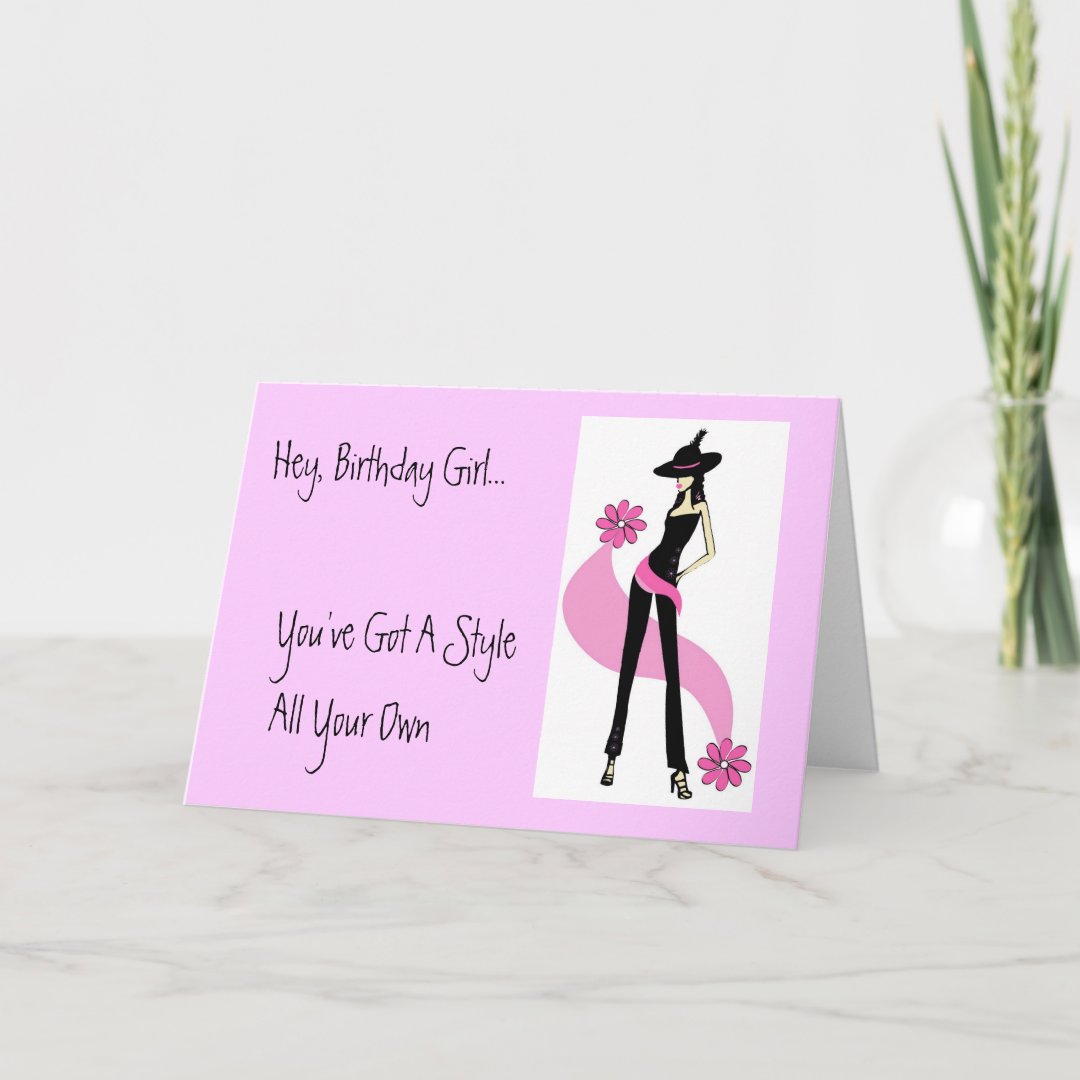 Diva With Style Birthday Card | Zazzle