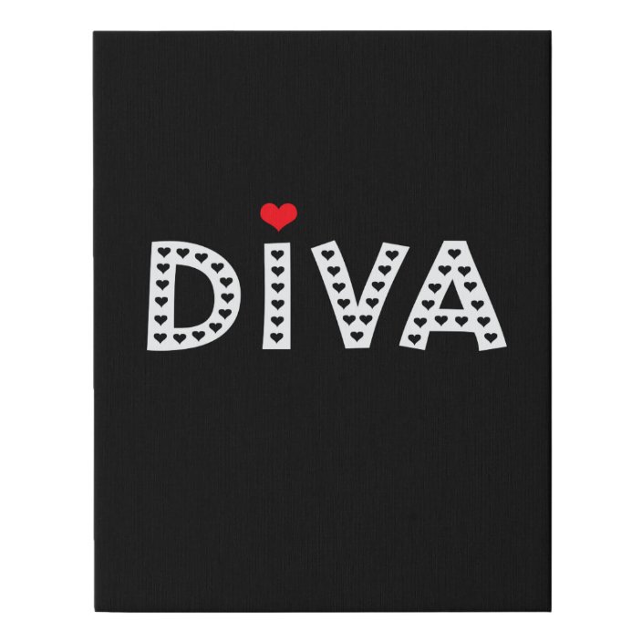 Diva Wrapped Canvas