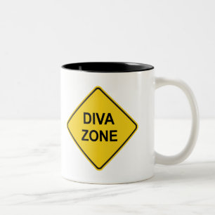 Diva Zone Two-Tone Coffee Mug