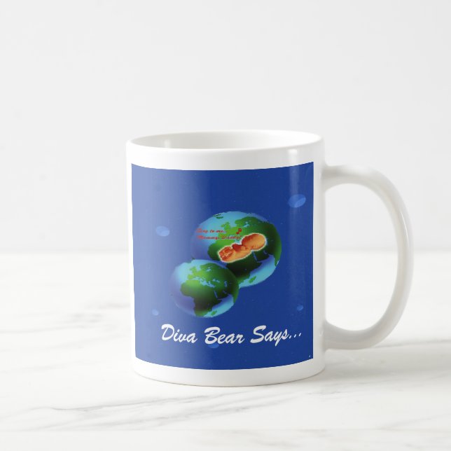 divabearglobe, Diva Bear Says..., Life is in lo... Coffee Mug (Right)