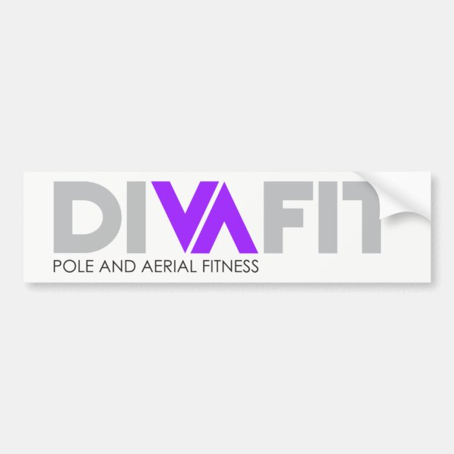 DivaFit Bumper Sticker (Light) (Front)