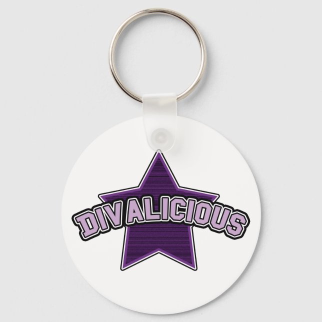Divalicious Keychain (Front)