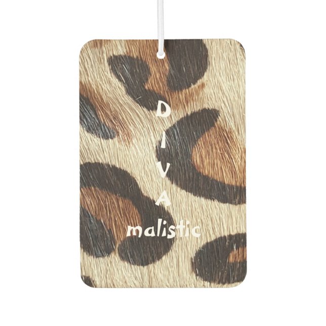 DIVAmalistic Leopard Print Air Freshener (Front)