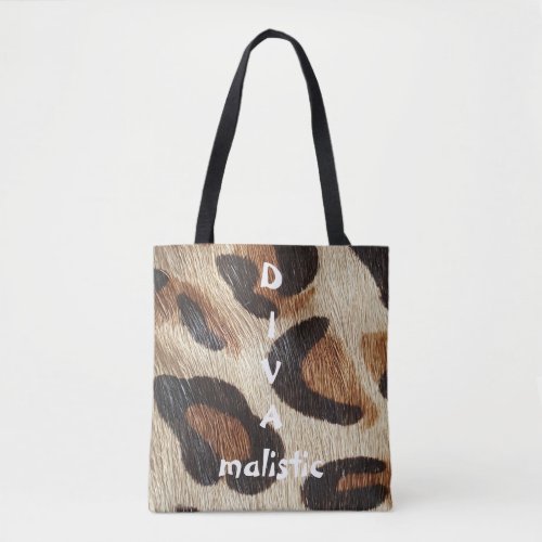 DIVAmalistic Leopard Print Tote Bag