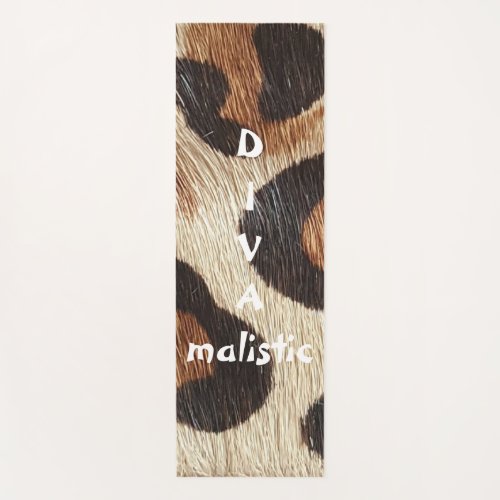 DIVAmalistic Leopard Print Yoga Mat