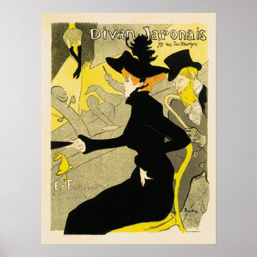DIVAN JAPONAIS 1894 Henri Toulouse Lautrec French Poster