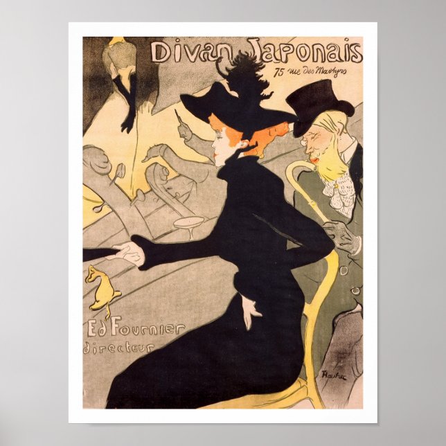 Divan Japonais by Toulouse-Lautrec Poster (Front)