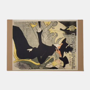 Divan Japonais Toulouse-Lautrec Vintage Art Doormat