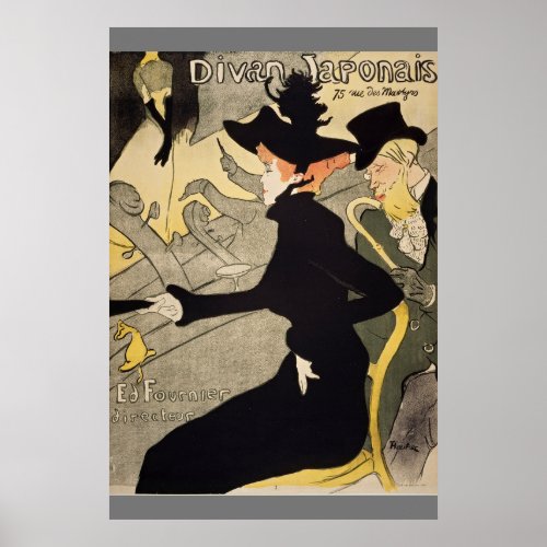 Divan Japonais Toulouse_Lautrec Vintage Art Poster