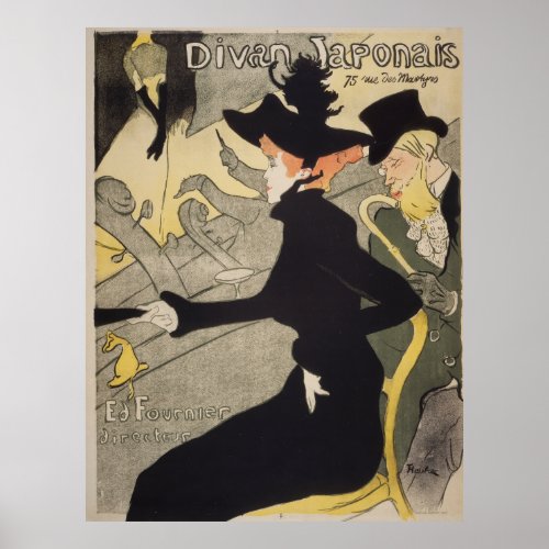 Divan Japonais Toulouse_Lautrec Vintage French Poster