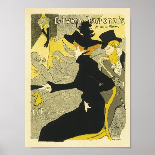 Divan Japonaise Vintage French Advertising Poster