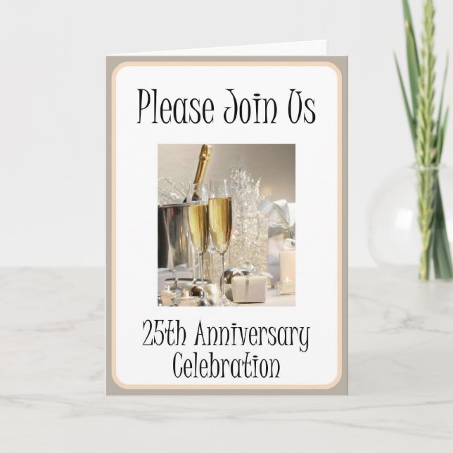 Diva's 25th Anniversary Party Invitation (Front)