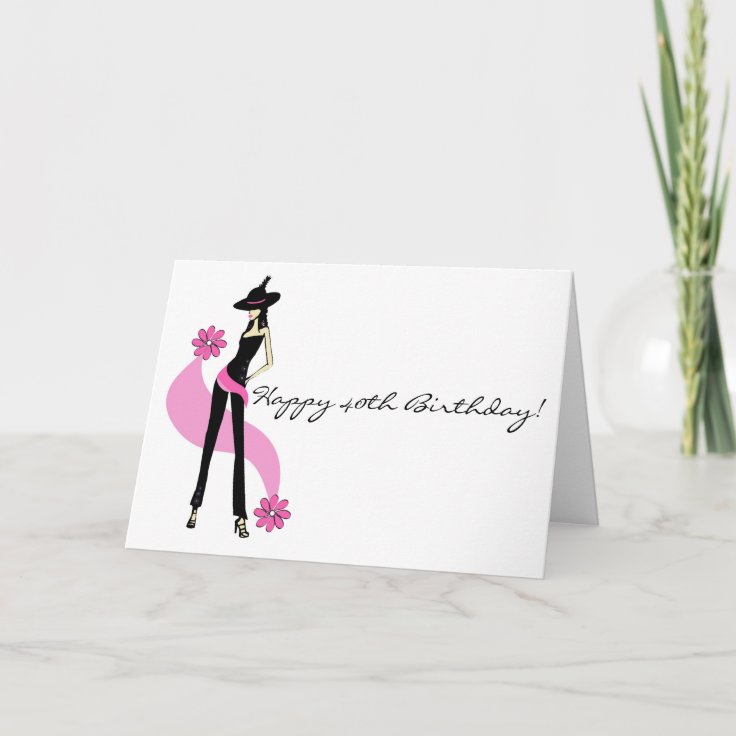 Diva's 40th Birthday Card for Women | Zazzle